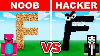 NOOB vs HACKER: ALPHABET LORE ÉPÍTŐ KIHÍVÁS! (F betű)