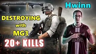 Soniqs Hwinn - 20+ KILLS - DESTROYING with MG3! - Duo - PUBG