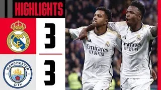 Real Madrid 3-3 Man City ||All Goals  Extended Highlights|| UEFA Champions League 2023-2024