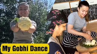 My Gobhi Dance || Eating Fresh From The Farm || Village Life || Organic Food || Jyotika Dilaik