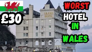 £30 WORST HOTEL IN WALES - The Grand Hotel Llandudno - B&B - Bed & Breakfast