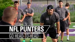 NFL Punters Compete Head-To-Head | Kohl's Kicking