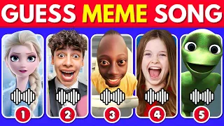 GUESS MEME & WHO'S SINGING?🎤🎵 🔥| Lay Lay, King Ferran, Salish Matter,MrBeast, Tenge Tenge Song, Elsa