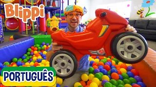 Blippi Visita um Parque Coberto | +Vídeos Educativos para Crianças | As Aventuras de Blippi