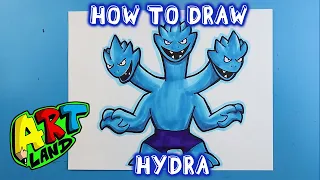 How to Draw HYDRA from HEROES OF GOO JIT ZU!!!