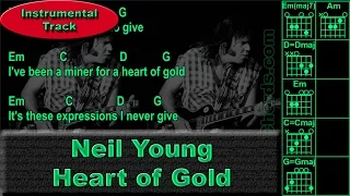 Neil Young - Heart of Gold - Instrumental - Guitar Chords (0016-B1)