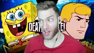 I DON'T TRUST IT!!! Reacting to "SpongeBob vs Aquaman Death Battle"