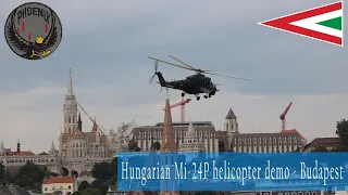 Mi-24P "Hind" helicopter demo over Budapest, Hungary - Ungarn/Maďarsko