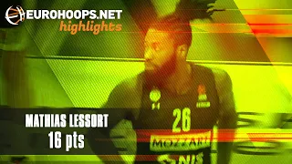 Mathias Lessort (16 points) Highlights vs. Real Madrid