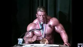 SIX TIME MR.OLYMPIA DORIAN YATES IMPORTANT SPEECHE & INTERVIEW