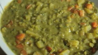 Hearty pea stew with dry peas 🥘 vegan | [Recipe] with potatoes & carrots | Pea soup