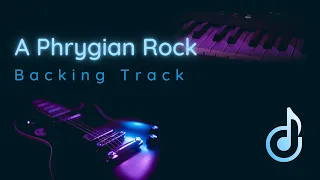 Dark Phrygian rock backing track in A