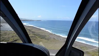 AIRBUS HELICOPTER H130 STARTUP & TAKE-OFF (on Board) | Corail Reunion island