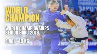 TONAKI F. (JPN) VS BILODID D. (UKR) | World Championships Seniors Baku 2018 | Final -48 Kg |