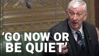 Speaker Lindsay Hoyle threatens to throw minister out of PMQs