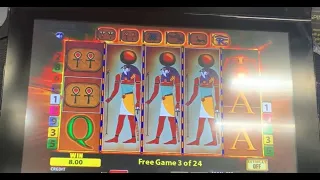 Bookie slots - Eye of Horus 3 bonuses on £2 stake