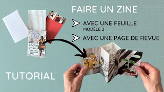 TUTORIAL ✂️ Faire un ZINE avec une feuille blanche ou une page de magazine