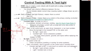 Ignition coil-module test with test light  (a free SD Premium video)