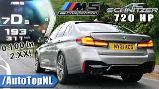 720HP BMW M5 F90 LCI Competition AC Schnitzer 0-311 ACCELERATION TOP SPEED & SOUND by AutoTopNL