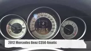 2012 Mercedes Benz C350 4matic Acceleration 0-60 0-100 at 3,000ft elevation