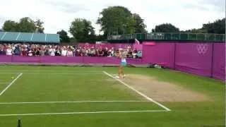 Maria Sharapova Practicing for the London 2012 Olympics