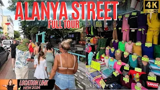 Alanya Full City Walk Tour ! Alanya Antalya Street Tour ! Alanya Grand Bazaar ! Alanya 4K 60 FPS !