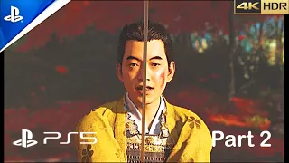 Ghost Of Tsushima Directors Cut  - A Samurais Beginning 4K 60FPS Gameplay - Part 2