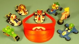 2014 NINTENDO'S MARIO KART 8 SET OF 8 McDONALD'S HAPPY MEAL COLLECTIBLES VIDEO REVIEW