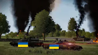 Today!!! The Russian tank convoy was ambushed and destroyed by the Ukraine Frontline defenses