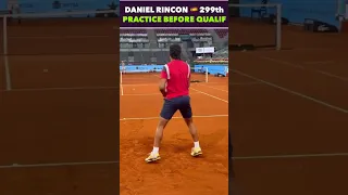 DANIEL RINCON MUTUA MADRID OPEN PRACTICE #tennis #shorts