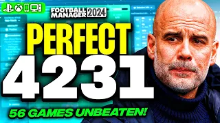 Pep's PERFECT 4231 FM24 Tactics! | 56 Games Unbeaten! | Best FM24 Tactics