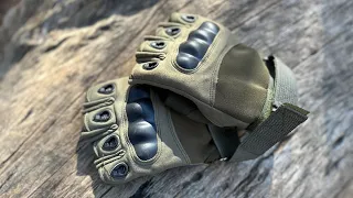 Tactical Military Fingerless Airsoft Gloves for Outdoor Sports and Paintball