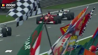 Mika Hakkinen Overtake Michael Schumacher in Belgium Spa GP 2000