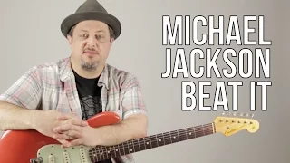 Michael Jackson - Beat It Guitar Lesson - How to play on Guitar - Riff and Chords