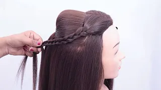 Latest hairstyle - With trick | Easy hairstyle | Hairstyle for girls | Open hairs