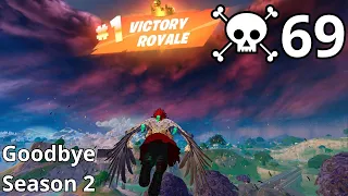 69 Elimination KIRISHIMA Solo Vs Squads Zero Build Gameplay WINS (Fortnite Chapter 5 Season2)