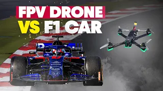 FPV Drone VS Formula 1 Car? Who Will Win? | Scuderia Toro Rosso