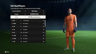 EA SPORTS FC 24 - SV Werder Bremen - Player Faces and Ratings