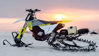 How To Build A Snowbike From Start To Finish. (Husqvarna FX450 With Timbersled Riot S)