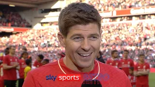 Steven Gerrard after his last game at Anfield