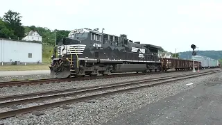 Norfolk Southern Southbound Work Train On The Mon Valley Branch