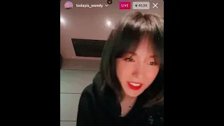 WENDY RED VELVET - WRITTEN IN THE STARS [Instagram Live 221021]