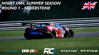 RCI TV | Night Owl Summer Season - Round 1 - Silverstone | PRO/SILVER | Live Commentary