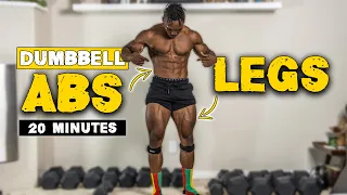 20 MINUTE DUMBBELL ABS & LEGS WORKOUT | BURN FAT & BUILD MUSCLE