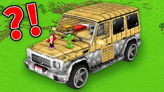 Mikey and JJ Built BIGGEST HOUSE INSIDE A CAR in Minecraft (Maizen)