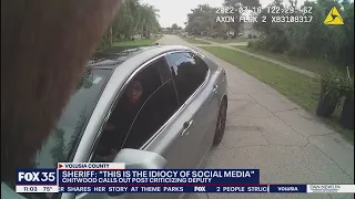 Florida sheriff releases body camera video of arrest in response to online criticism