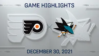 NHL Highlights | Flyers vs. Sharks - Dec. 30, 2021