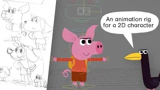 Animation Rig Demo for 2D Cartoon Characters