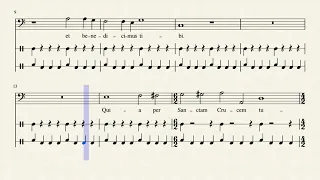 Christe Adoramus Te - Claudio Monteverdi (Bass) Practice Aid