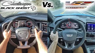 Supercharged Showdown: CT5 Blackwing vs Hellcat Black Ghost (POV Drive Comparison)